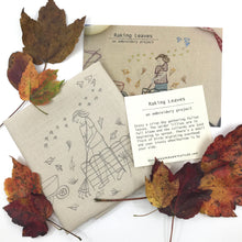 Load image into Gallery viewer, Raking Leaves Embroidery Pattern